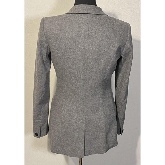 Rag & Bone Blazer Womens 0 Gray One Button Notch Lapel Lined Jacket Tailored - Picture 5 of 10